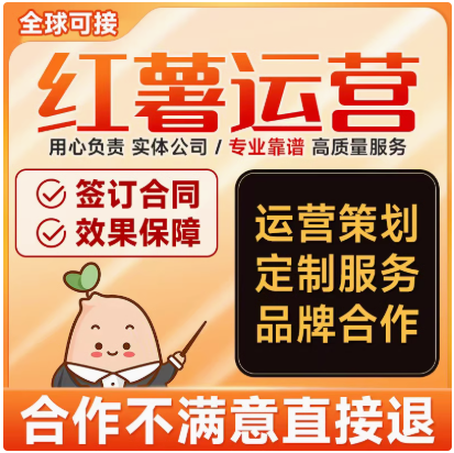 小红薯运营推广品牌策划服务营销指导合作xhs书一站式全托管运营